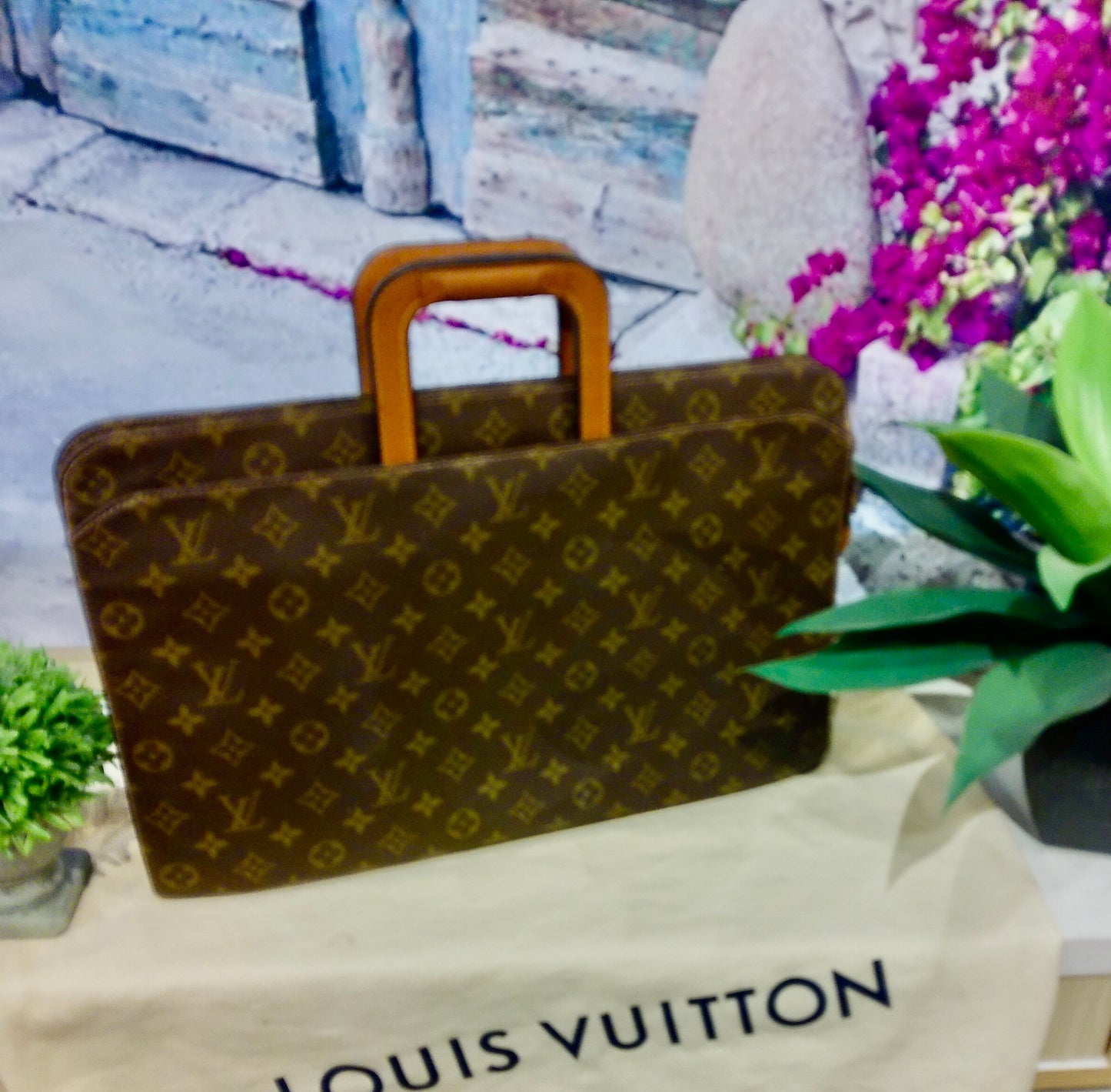 Pre Loved PreOwned Louis Vuitton Monogram Briefcase Vintage Lap Top Case