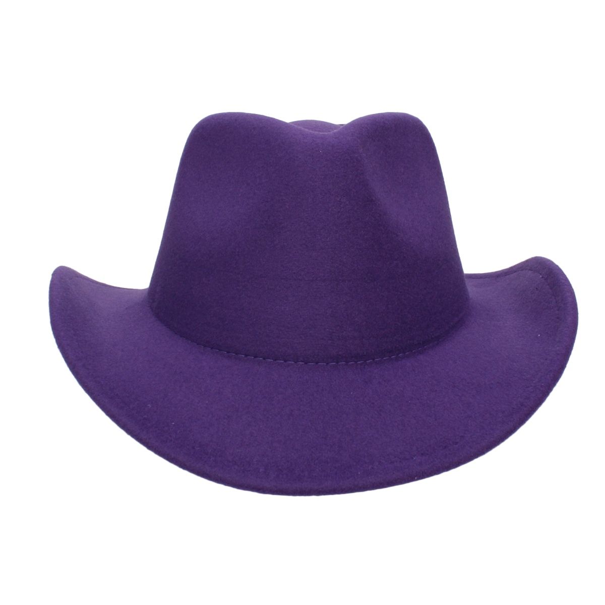 Cowboy Hat Purple Pinched Cowgirl Fashion Hat