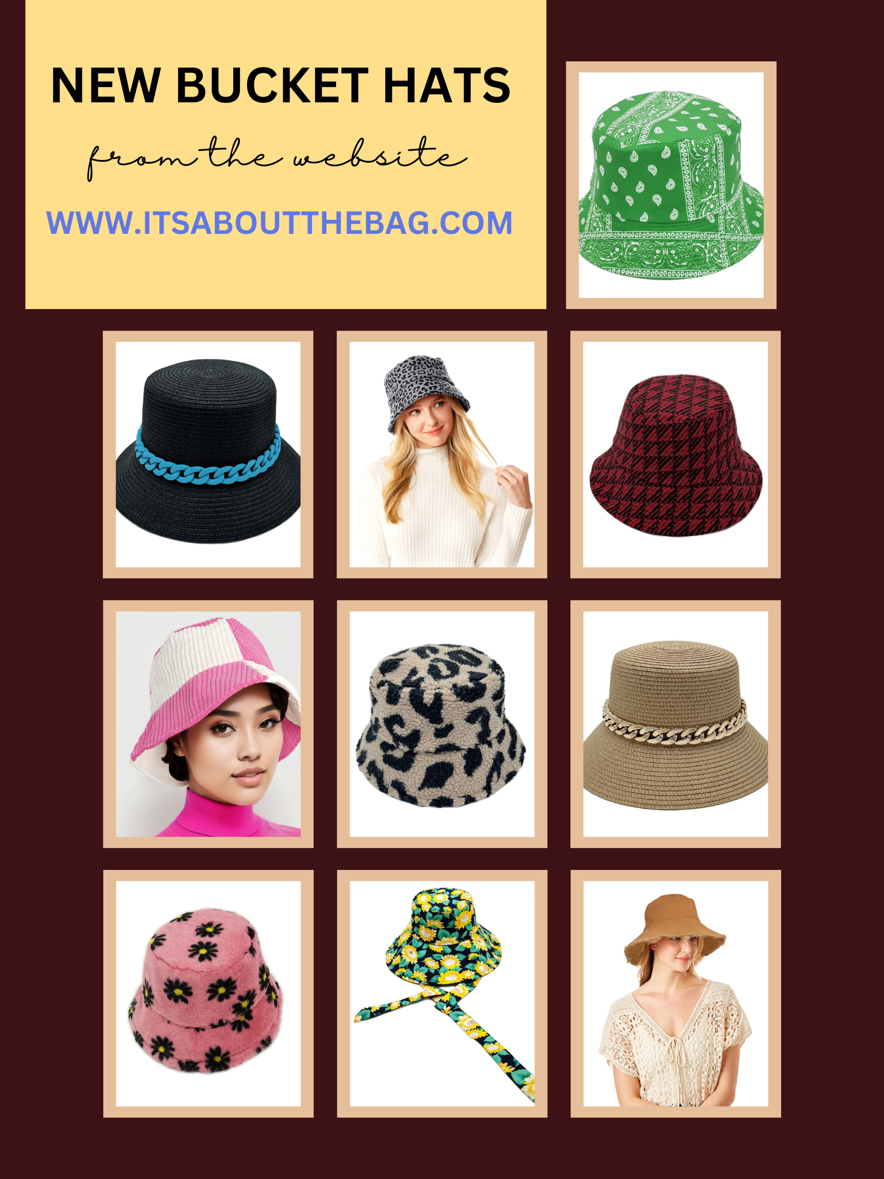 Women's Bucket Hats | Trendy Styles from Street to Beach | It's About the Bag