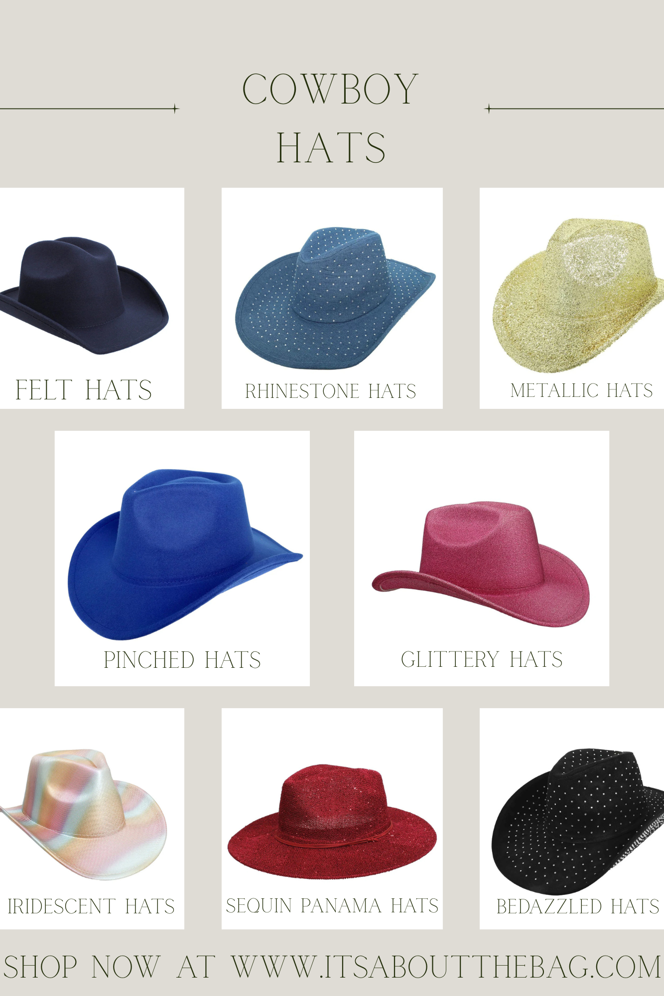 Cowboy CowGirl Hats, Fedoras and Western Hats