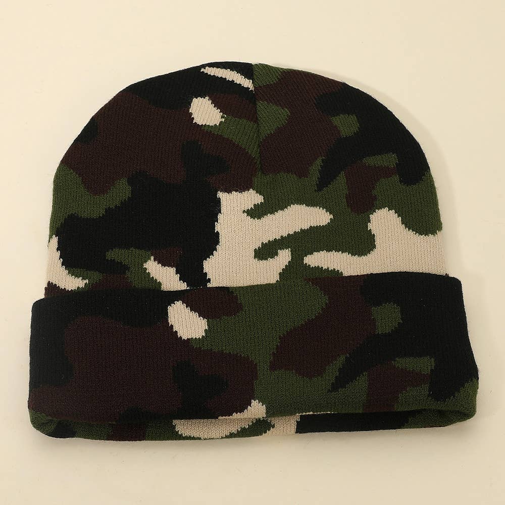 Camoflage Beanie Hat Unisex