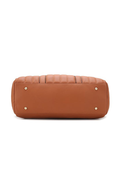MFK Collection Luana Quilted Duffle Bag by Mia K