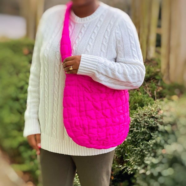 Carry All Quilted CrossBody Bag Purse