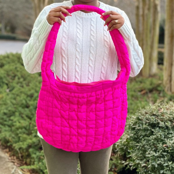 Carry All Quilted Cross Body Bag Purse