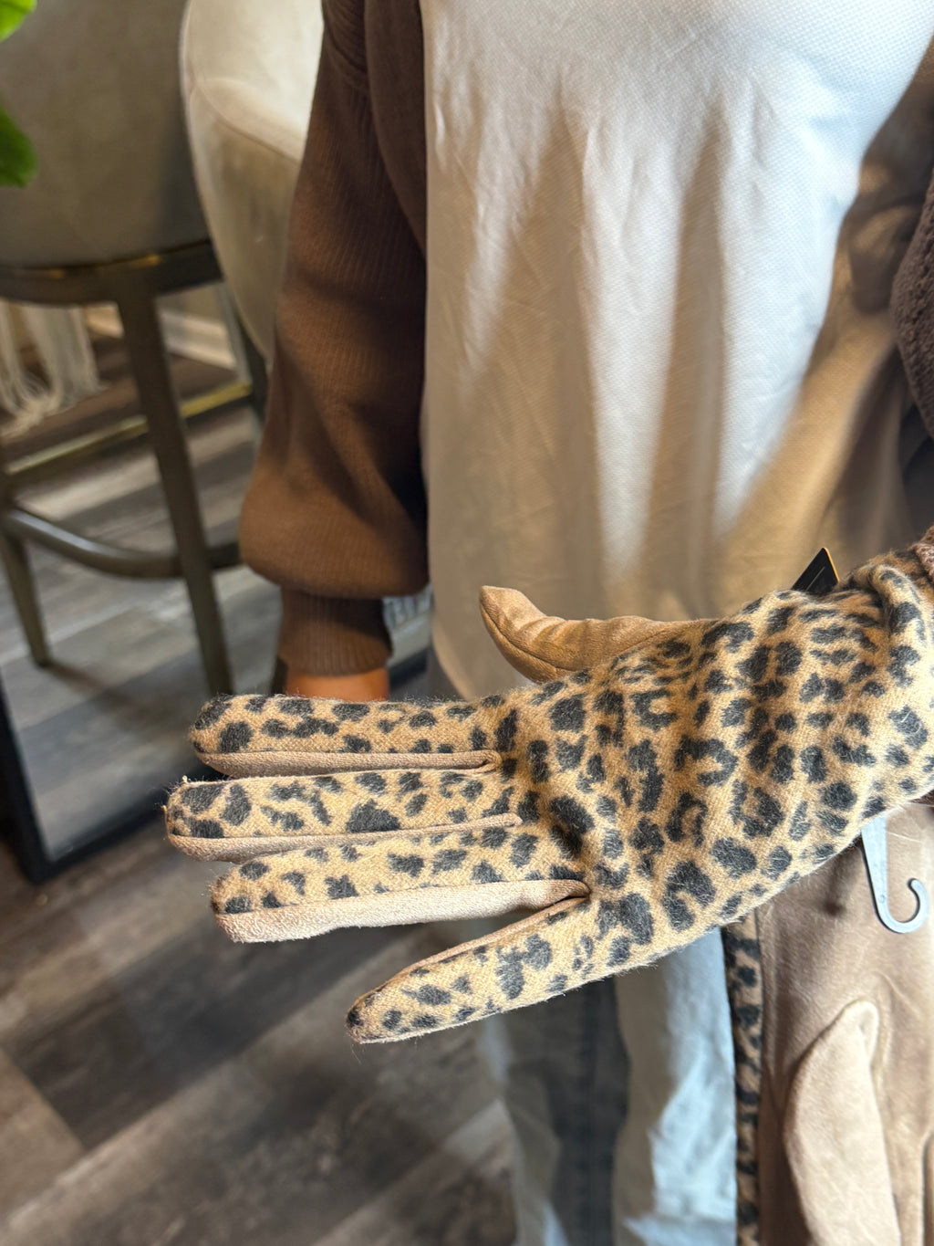 Leopard Gloves Smart Touch Winter Gloves