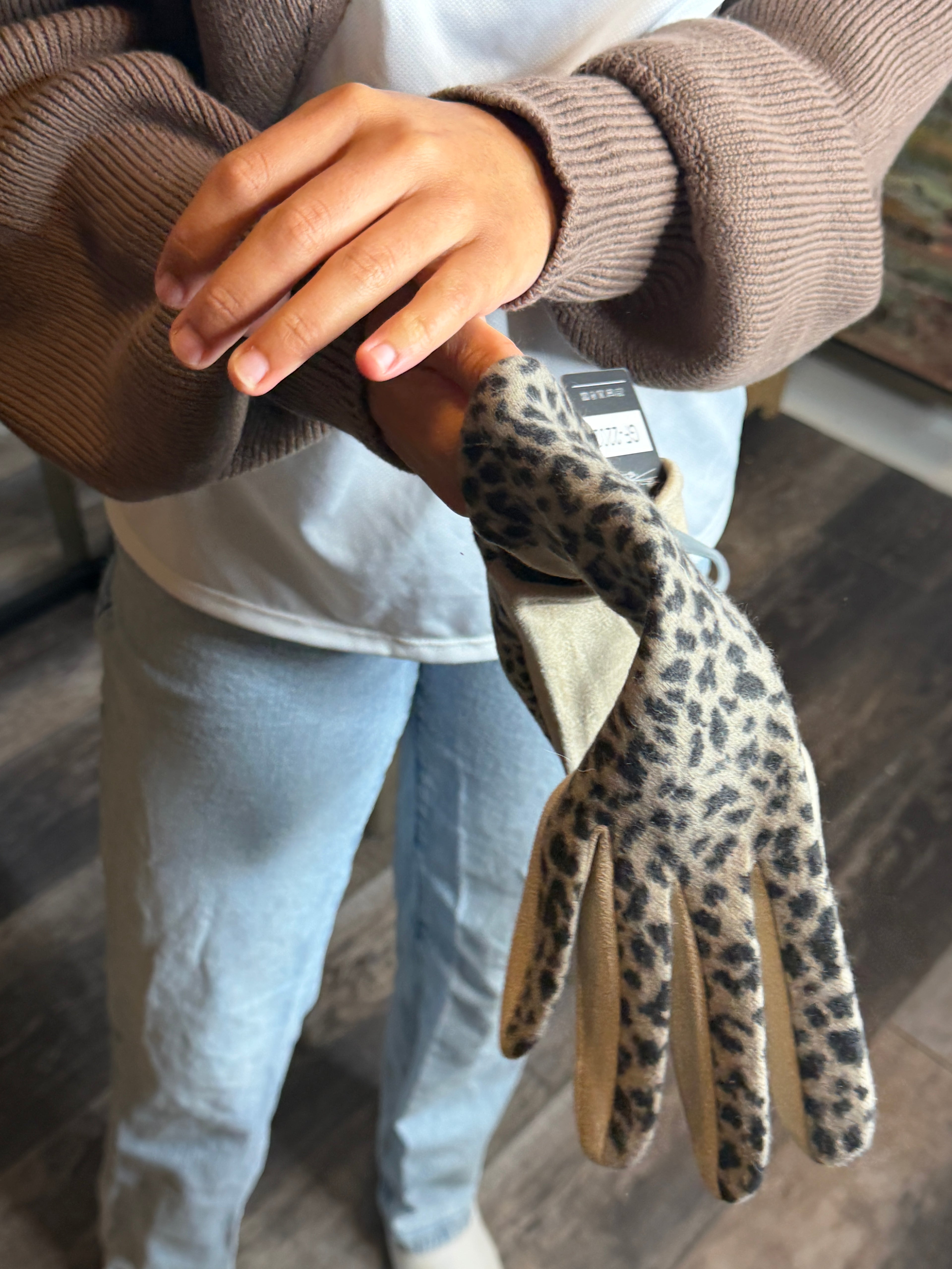 Leopard Gloves Smart Touch Winter Gloves