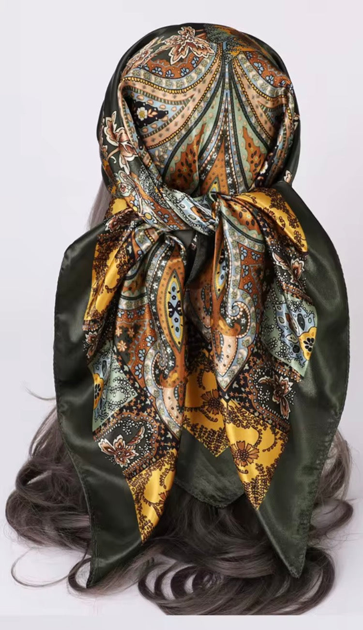 Black Paisley Scarf Scarves