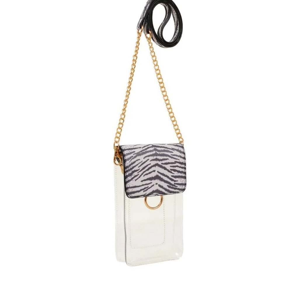 Cell phone Trish Transparent Clear  Stadium Cell Phone Holder/Crossbody