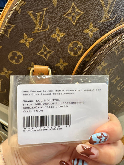 Pre owned Louis Vuitton Monogram Eclipse Shopping Bag