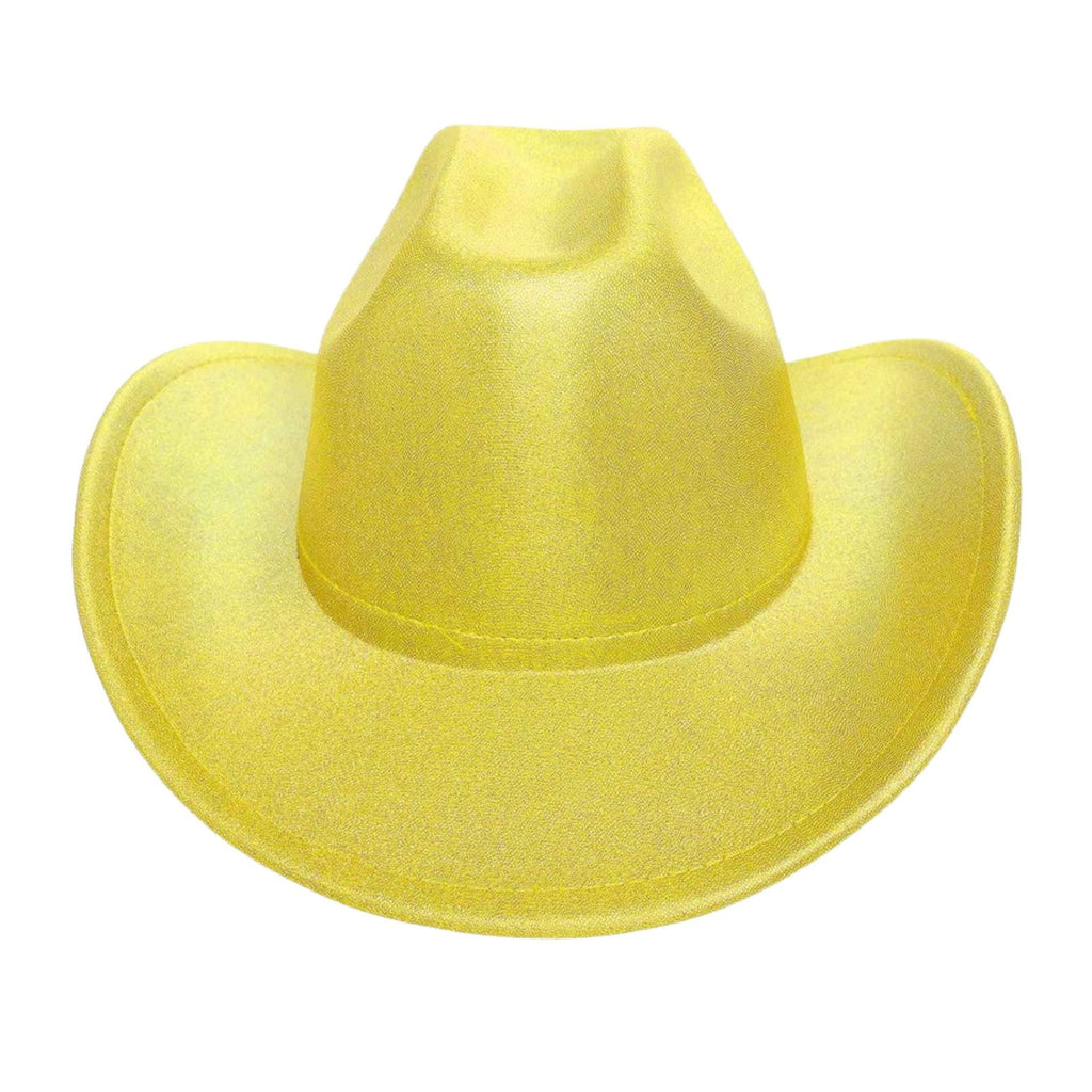 Cowboy Hat for women Yellow Metallic Finish Fashion Hat
