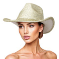 Cowboy Hat Gold Metallic Glittering Fashion Hat