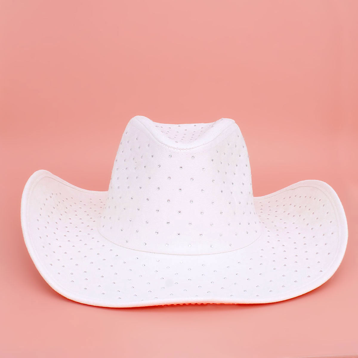 Cowboy Hat White Rhinestone Cowgirl Fashion Hat