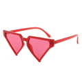 Sunglasses Red Triangle Pointed for Women