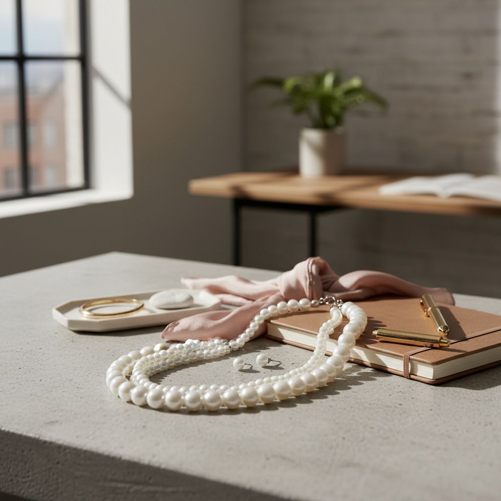 White Pearl Twisted 4 Strand Choker Necklace