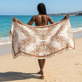 Scarf Wrap Animal Print Brown for Women