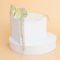 Sunglasses Green Rectangle Rhinestone Fringe