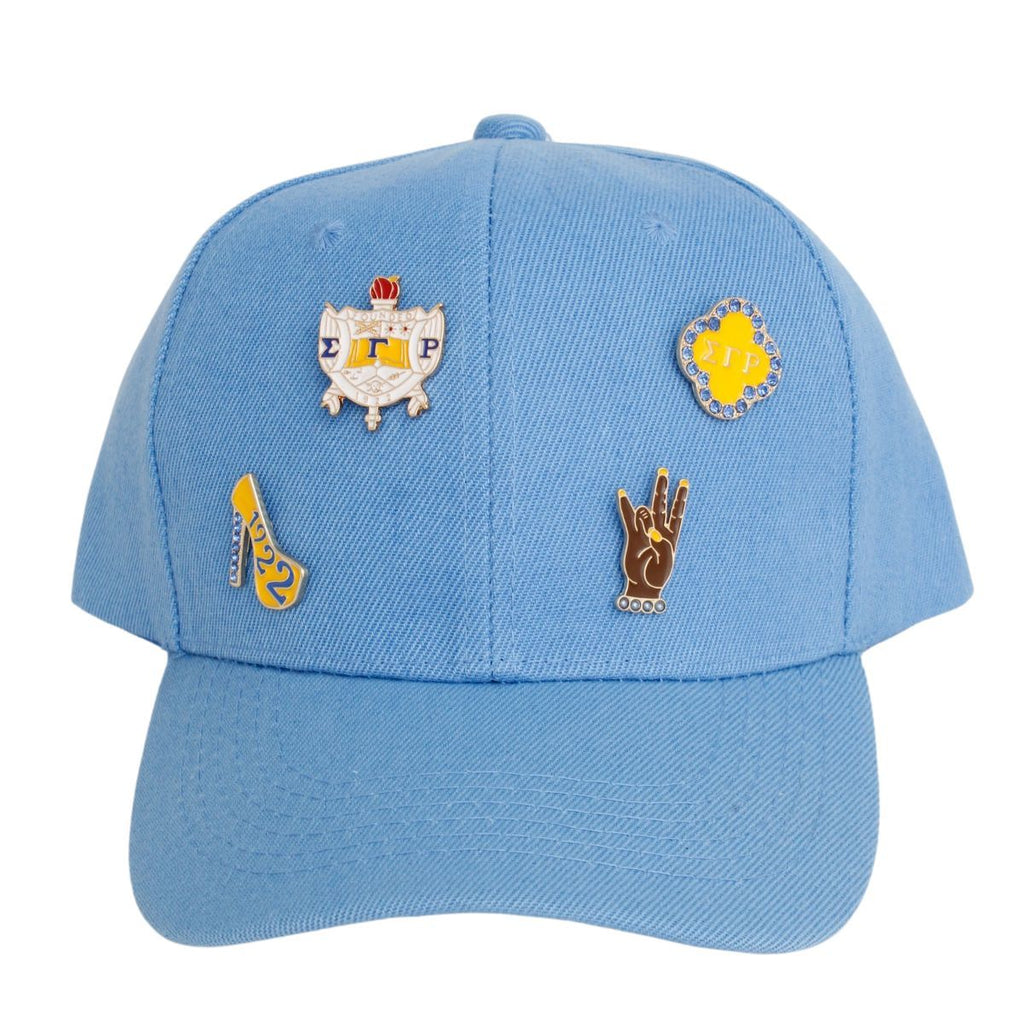 Blue canvas cap women outdoor casual sporty side view