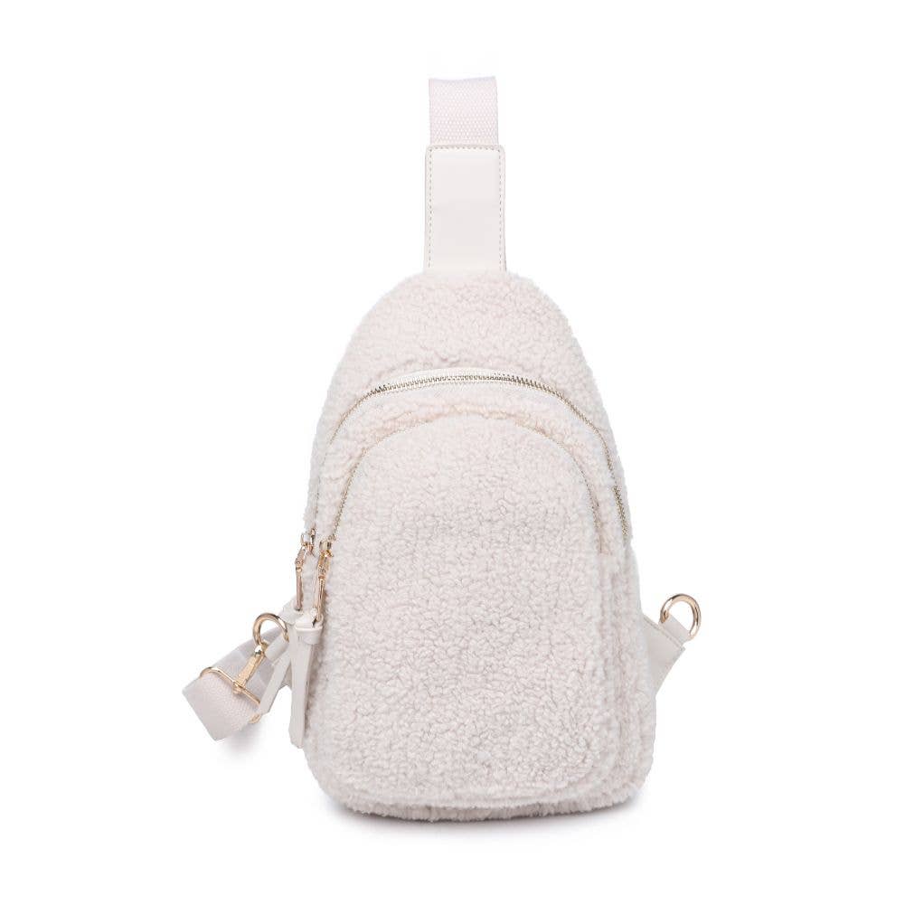 Ace - Sherpa Sling Bag Backpack: Ivory - ONLY 2 LEFT!