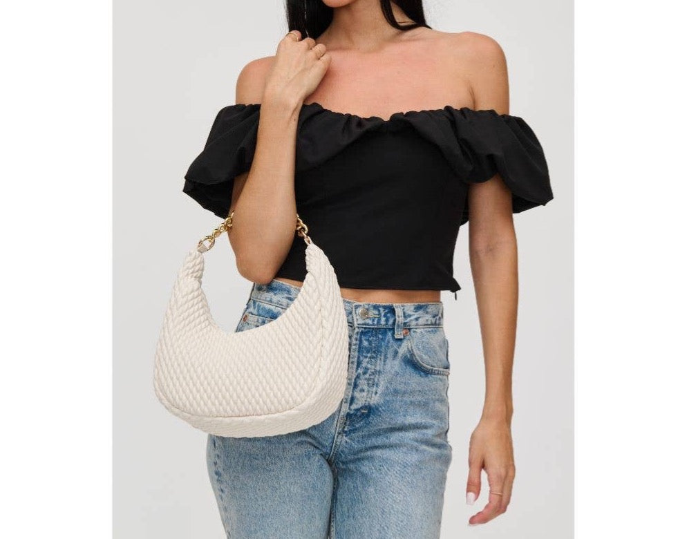 Jade Crossbody Bag- Oatmilk LAST ONE!