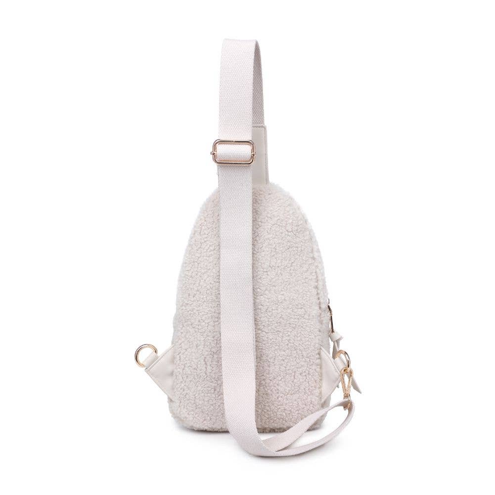 Ace - Sherpa Sling Bag Backpack: Ivory - ONLY 2 LEFT!