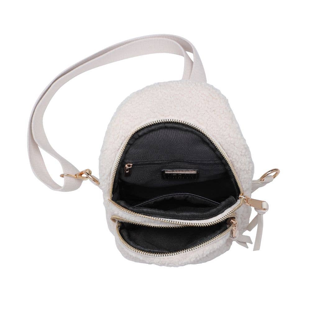 Ace - Sherpa Sling Bag Backpack: Ivory - ONLY 2 LEFT!